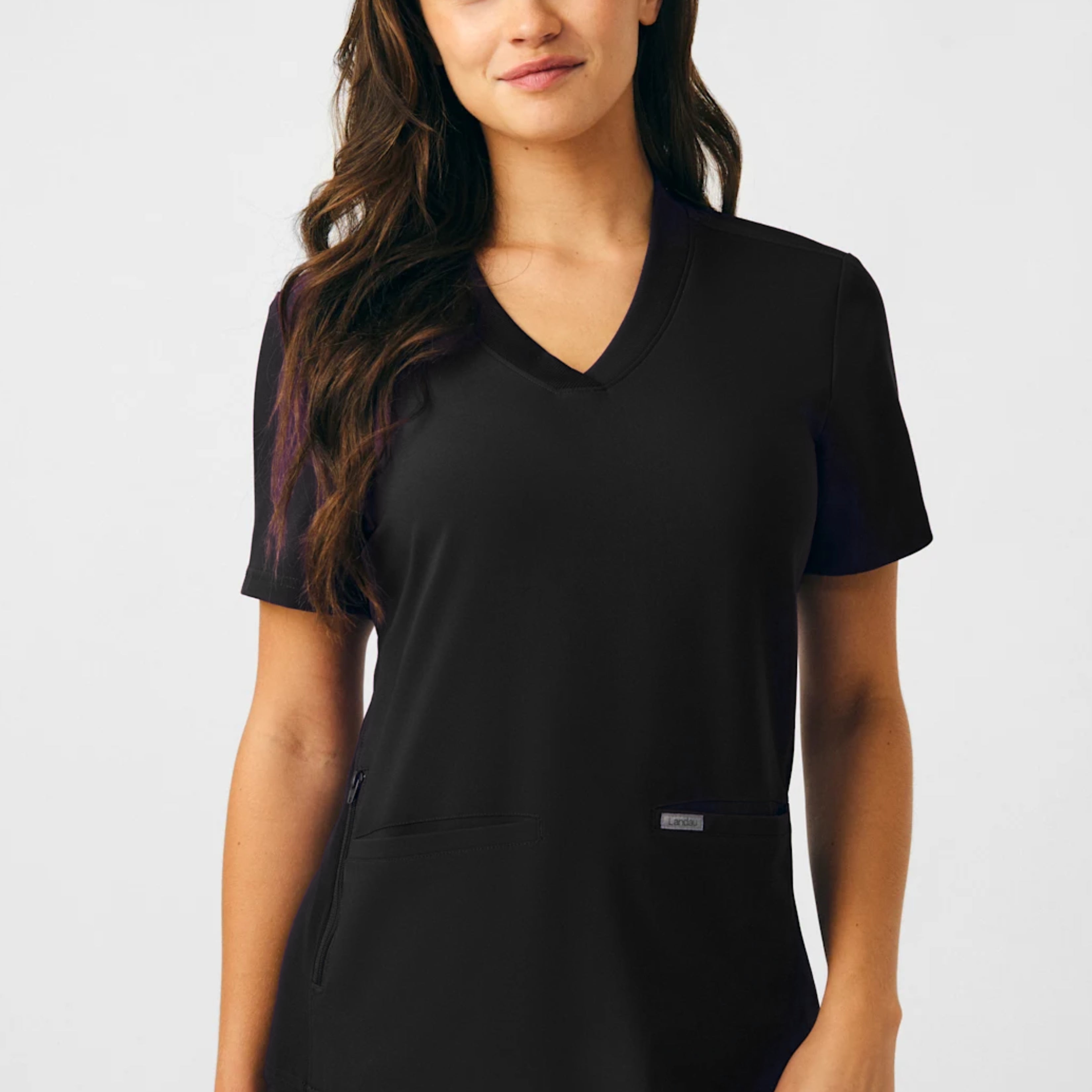 POLERA CLÍNICA MUJER FORWARD LT100 NEGRO