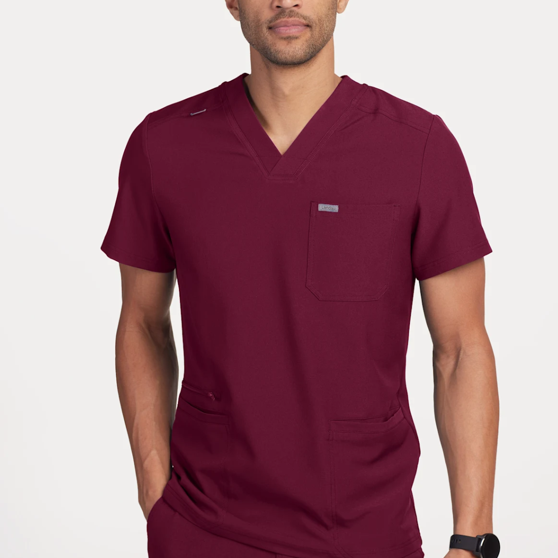 POLERA CLÍNICA HOMBRE FORWARD LT110 BURDEO