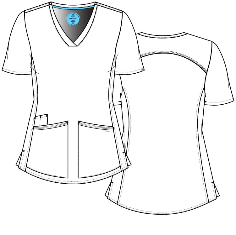 POLERA CLÍNICA MUJER STUDIO 1165 BLANCO