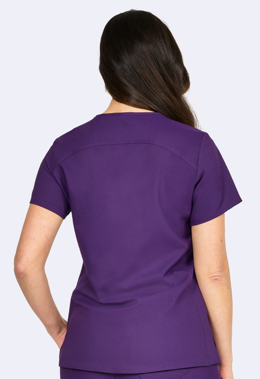 POLERA CLÍNICA MUJER STUDIO 1165 MORADO EGGPLANT