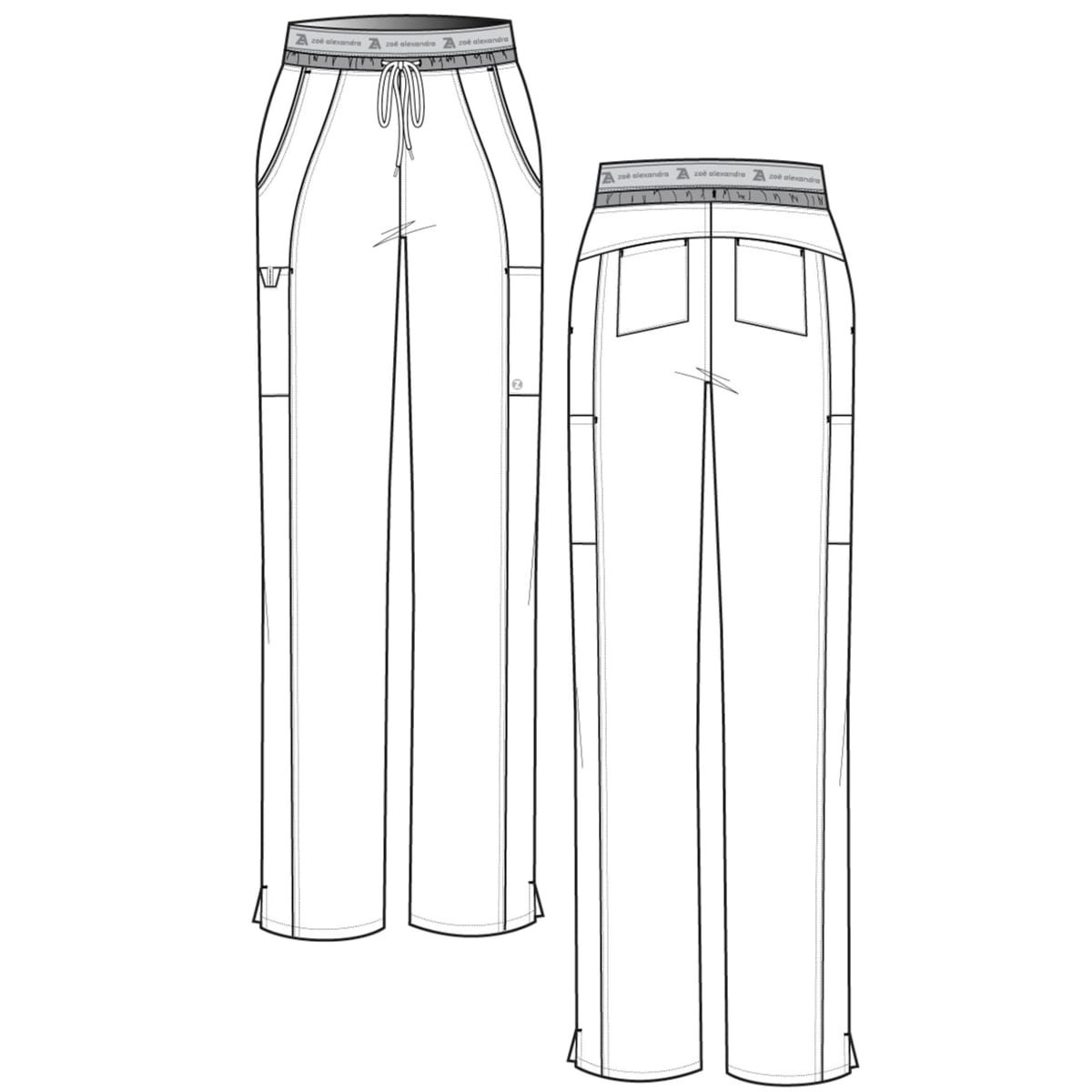 PANTALÓN CLINICO MUJER ZOE ALEXANDRA 3027 SEAFOAM