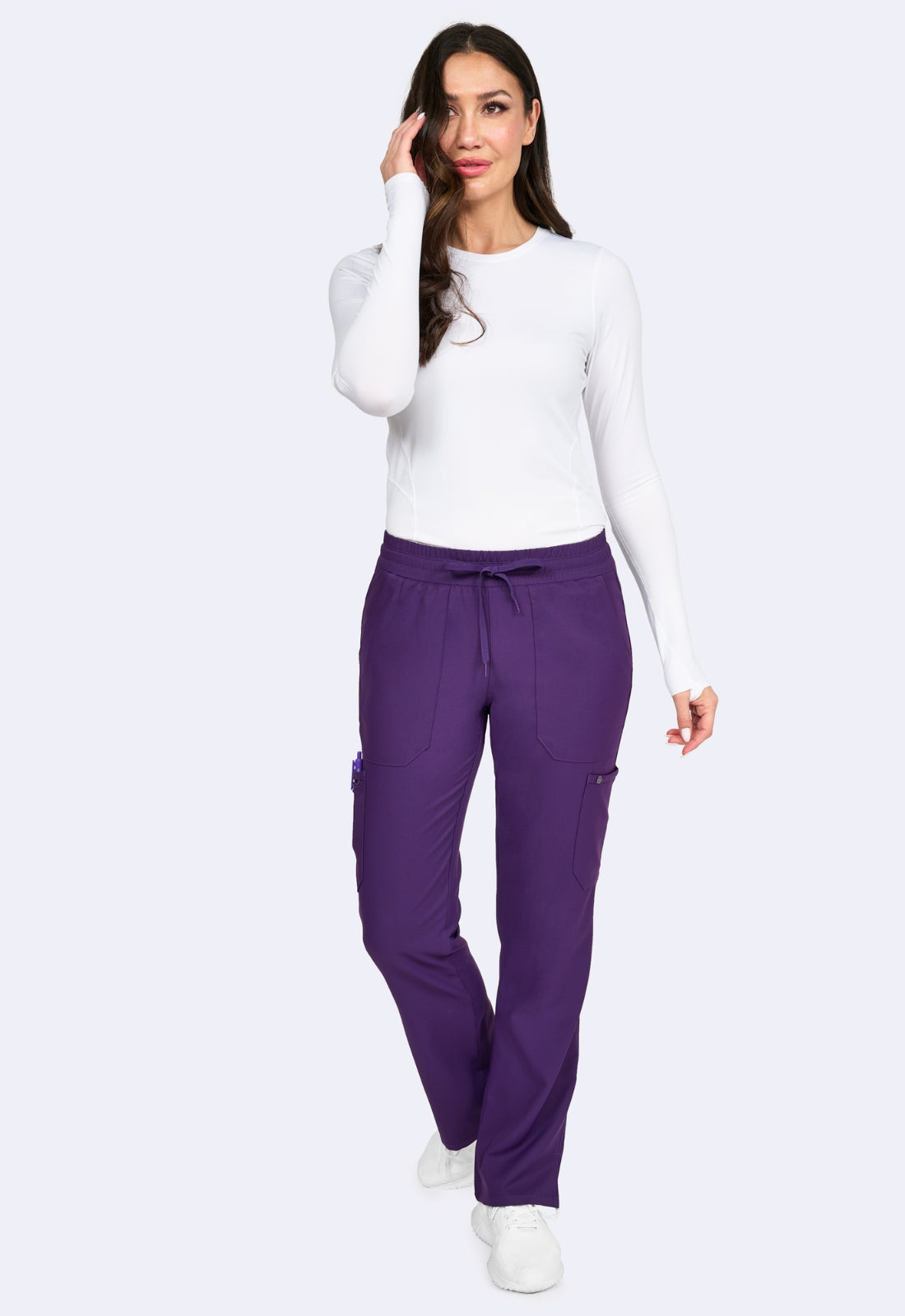 PANTALÓN CLÍNICO MUJER STUDIO 3063 MORADO EGGPLANT