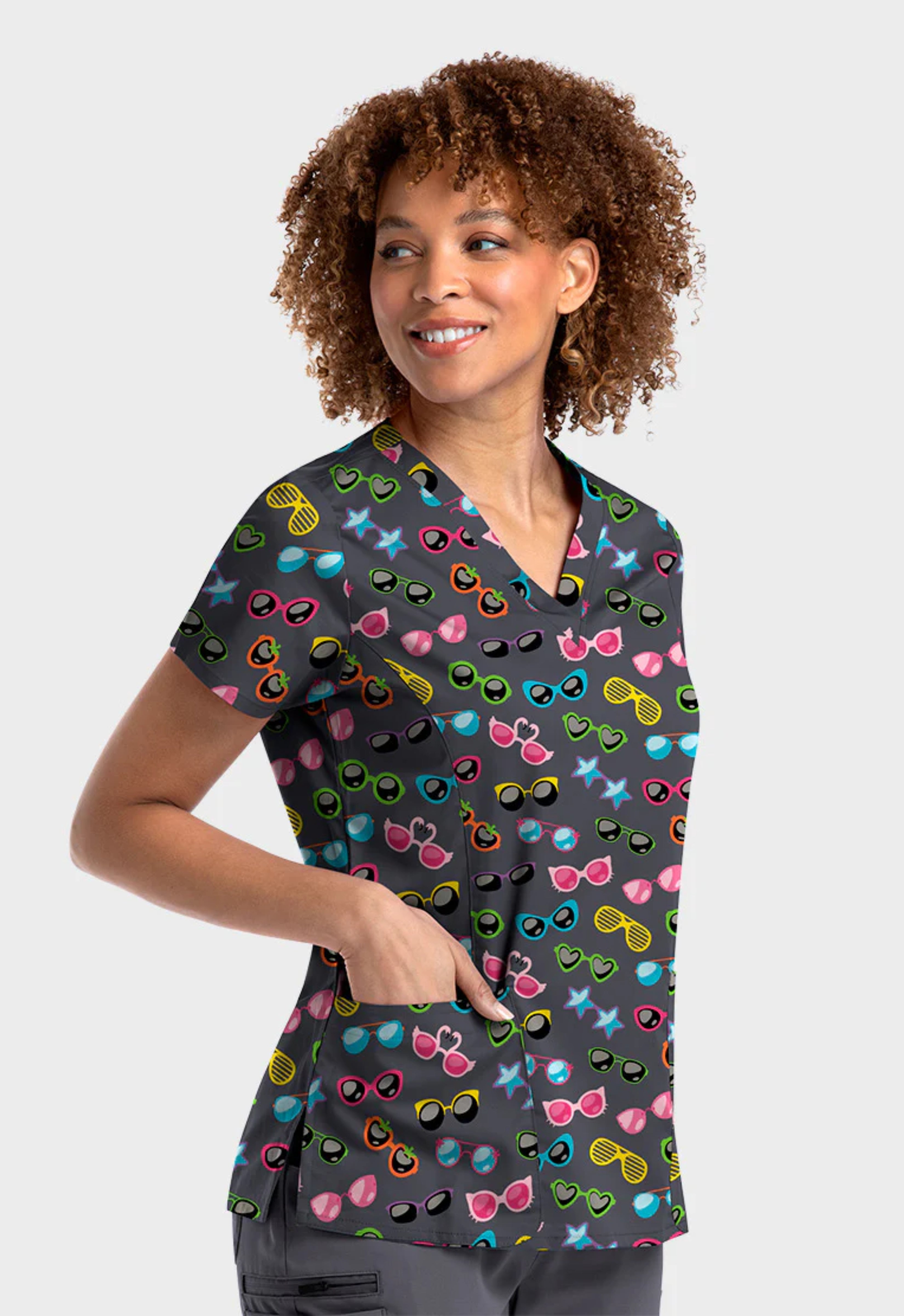 POLERA CLÍNICA ESTAMPADA MUJER 9810 SWSH