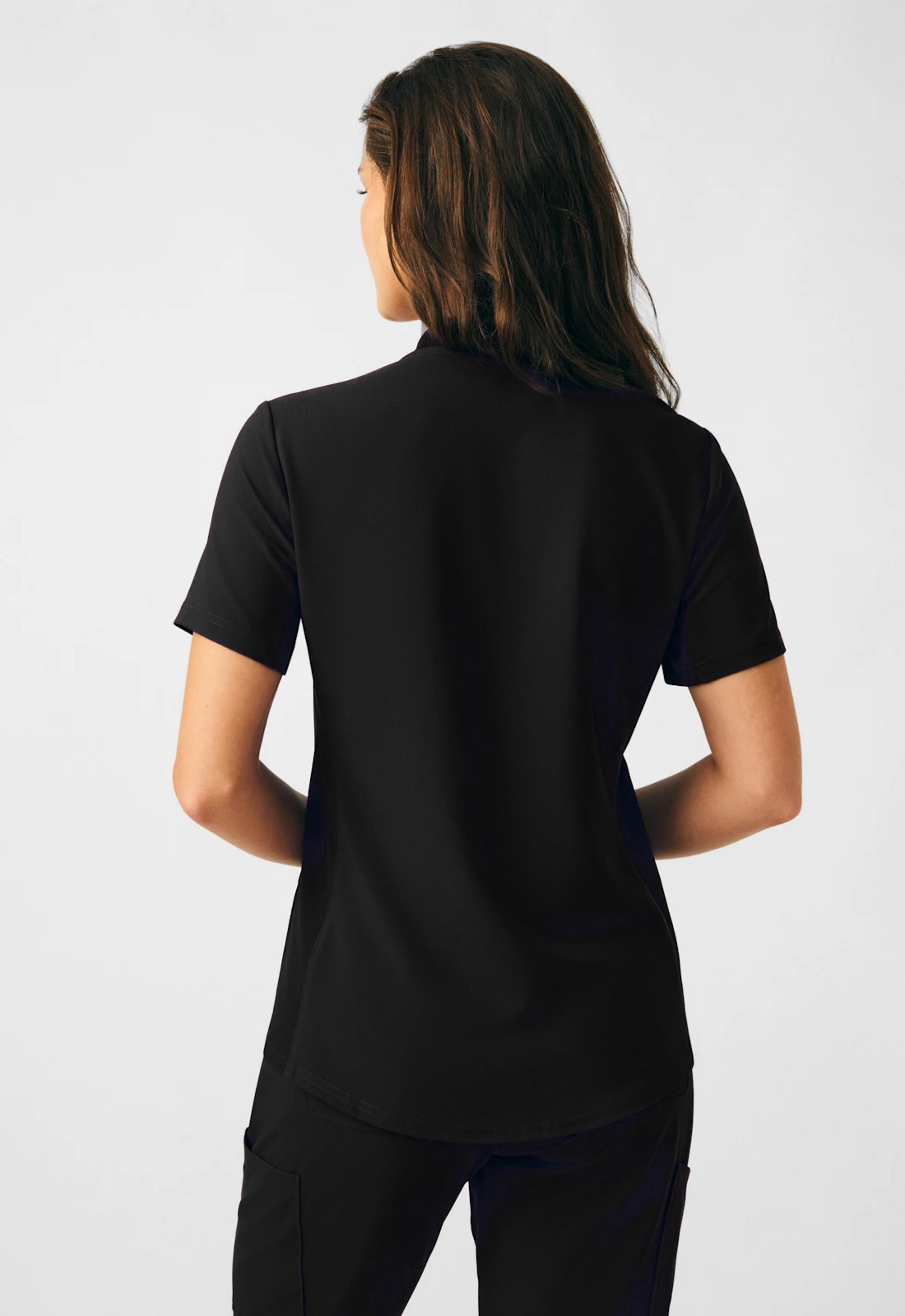 POLERA CLÍNICA MUJER FORWARD LT100 NEGRO