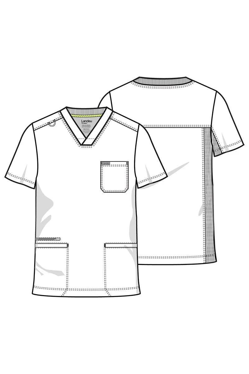 POLERA CLÍNICA HOMBRE FORWARD LT110  PLOMO