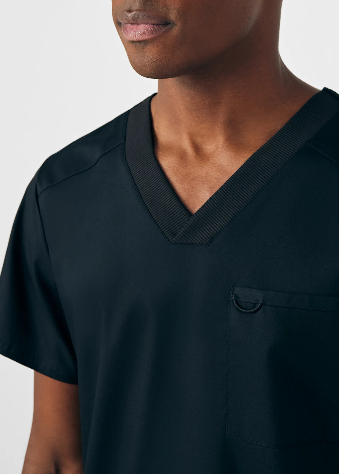 POLERA CLÍNICA HOMBRE PROFLEX LT109 NEGRO