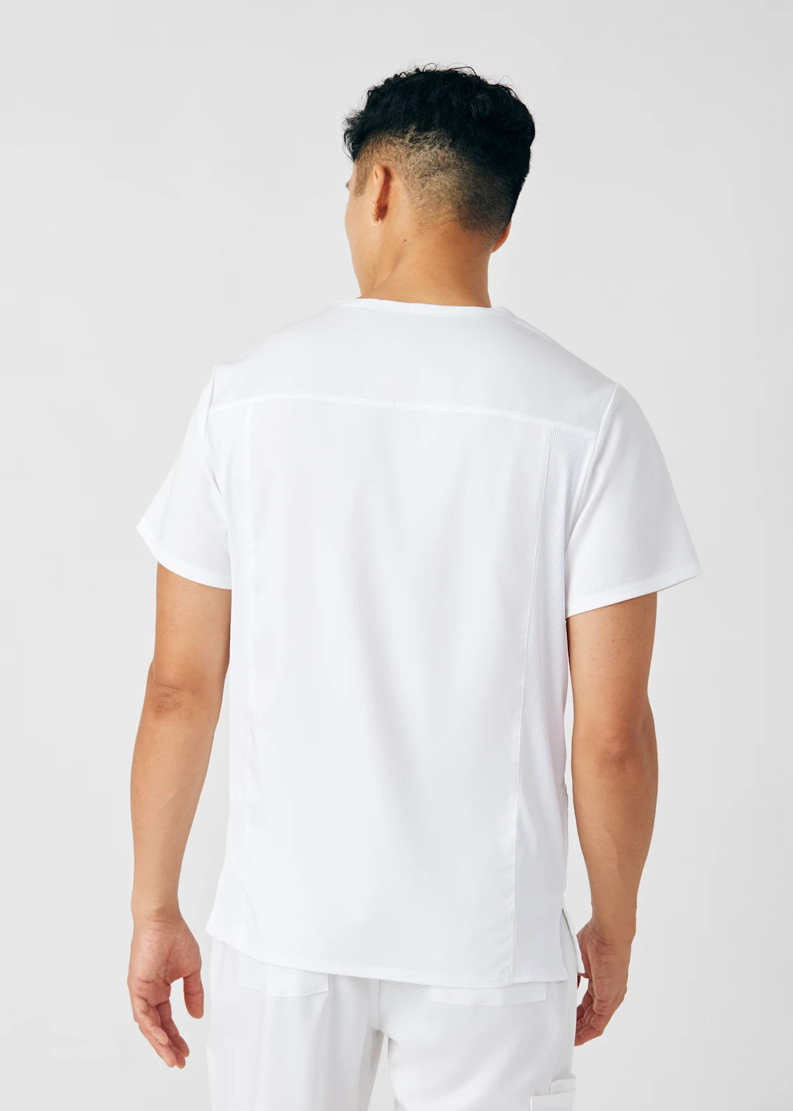 POLERA CLÍNICA HOMBRE PROFLEX LT109 BLANCO