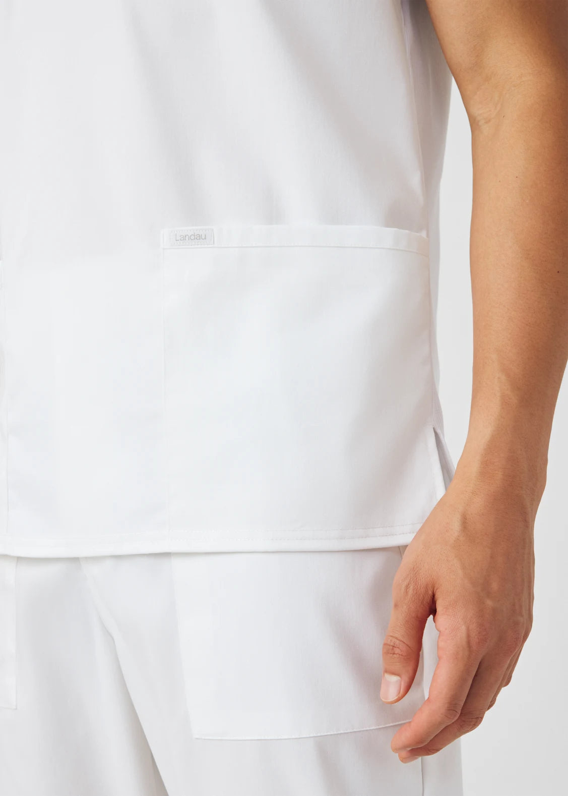 POLERA CLÍNICA HOMBRE PROFLEX LT109 BLANCO