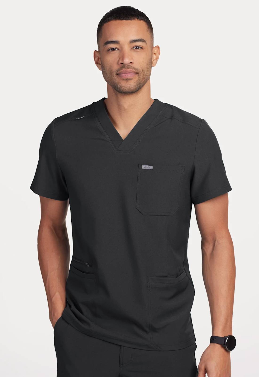 POLERA CLÍNICA HOMBRE FORWARD LT110  PLOMO