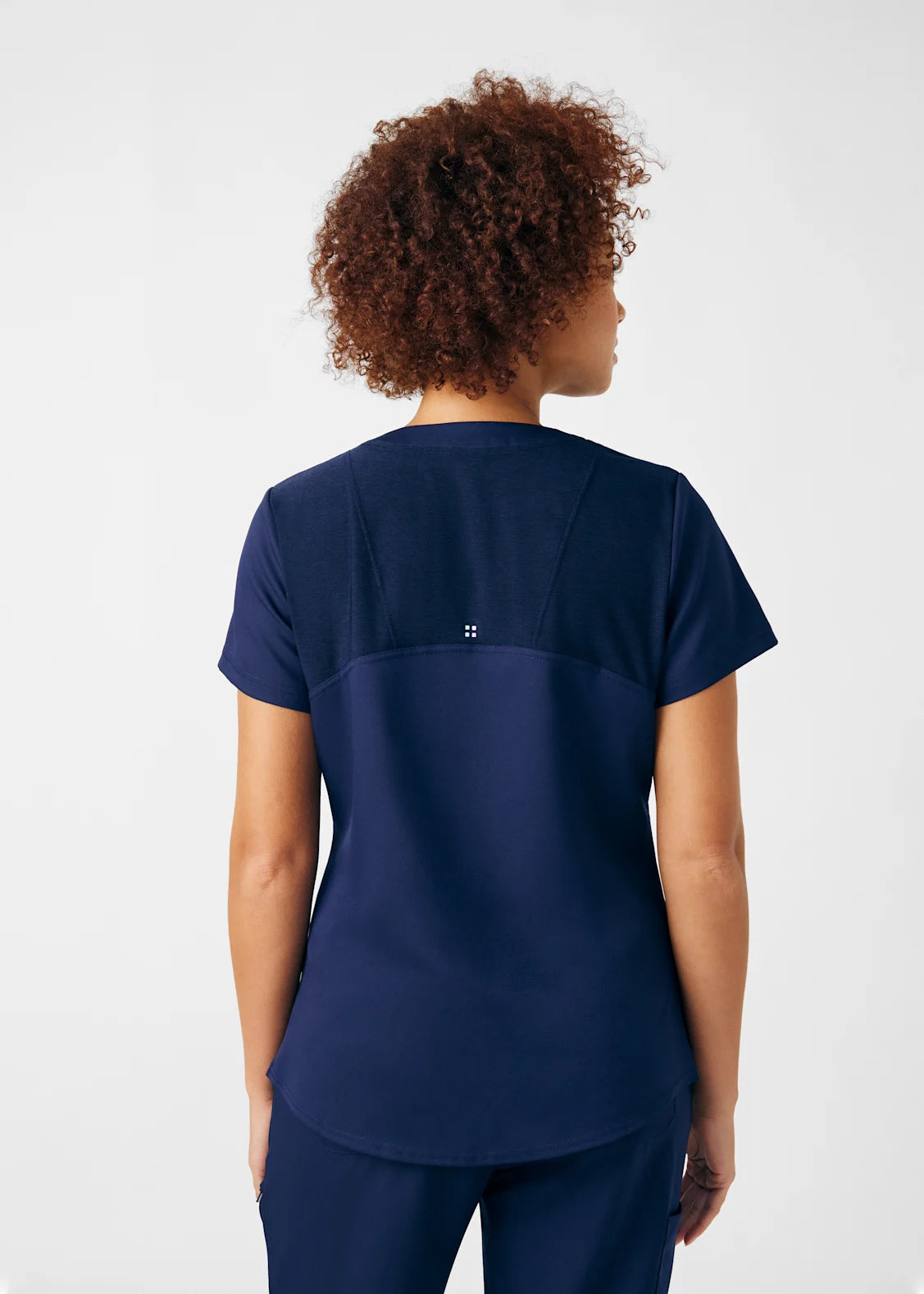 POLERA CLÍNICA MUJER VIBE WT121 AZUL MARINO